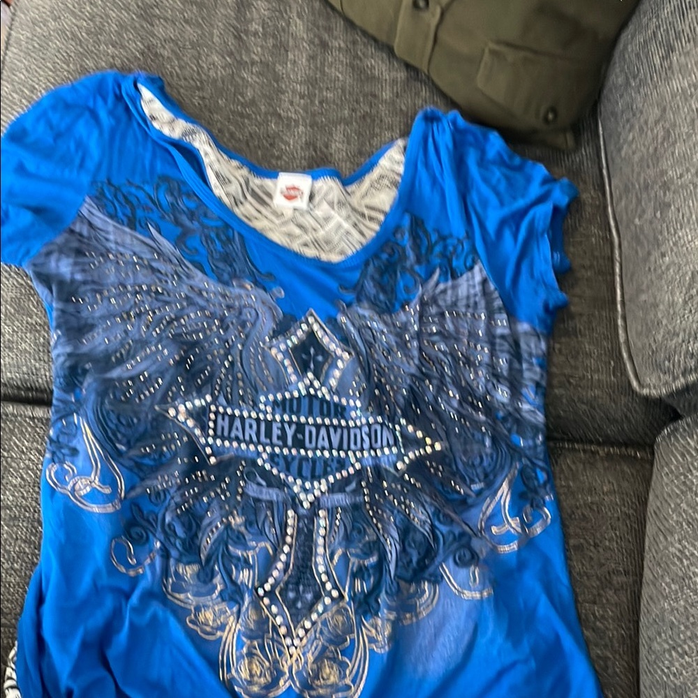 Harley-Davidson Blue Graphic Tee